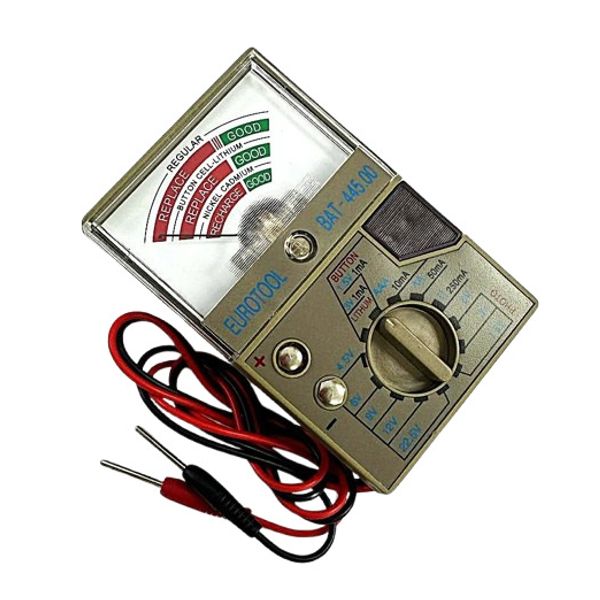 Digital Battery Tester–Model BAT-445 for Watch, Coin, and Button Cell Batteries