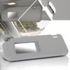 Grey Left Driver Side Sun Visor Without Vanity Light Compatible with 06-12 Toyota Rav4