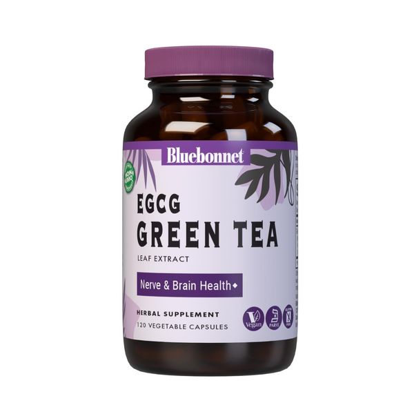 BlueBonnet EGCG Green Tea Leaf Extract Supplement, 120 Count
