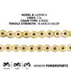 NICHE Gold 420 X-Ring Chain 116 Links With Connecting Master Link