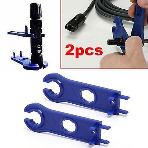 2pcs Connector Tools Spanner WrenchAssembly for Solar Panel Cable Wire US