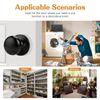 Probrico Half Dummy Door Knobs, 3Pack One Side Dummy Handles Matte Black Finish, Non-Turning Inactive Doorknob