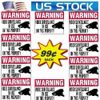 HOME SECURITY SURVEILLANCE CAMERA DECAL WARNING STICKER SIGN 10 LOT 99 EA