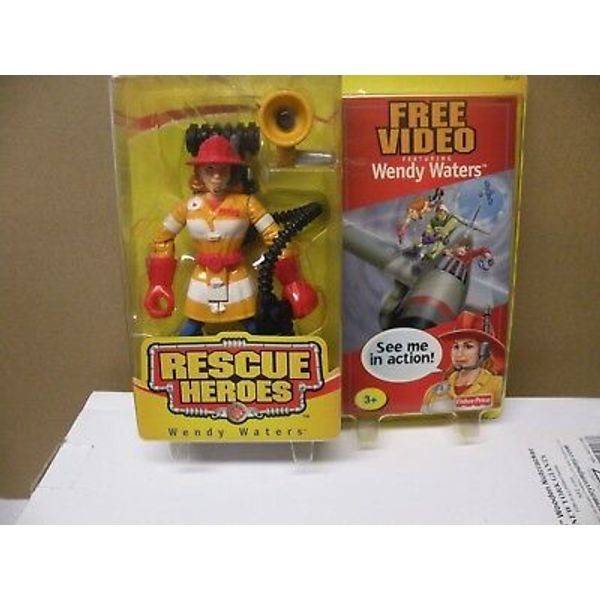 FISHER PRICE RESCUE HEROES WENDY WATERS W/ VHS TAPE NEW