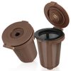 Reusable Filter Cup for Cuisinart, Gray (Upgraded Version - 2 PACK Brown)