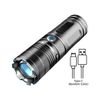 10W Laser White LED Flashlight Zoomable USB Rechargeable Torch High Brightness