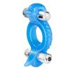 Double Dolphin Enhancer Ring With 2 Multispeed Bullets Blue