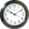 8.75 Inch Round Wall Clock, Silent Non Ticking,Quartz Battery Operate,Black