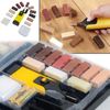 Safekom 19Pcs Laminate Floor & Worktop Furniture Repair Tool Kit Wax System For Chips Scratches