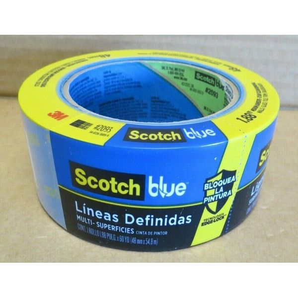 SCOTCH BLUE SHARP LINES MULTI-SURFACE 1.88" X 60YD PAINTERS TAPE NEW