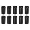 Sourcing Map 10Pcs PVC Rubber End Caps, 19mm/0.75" ID, Black