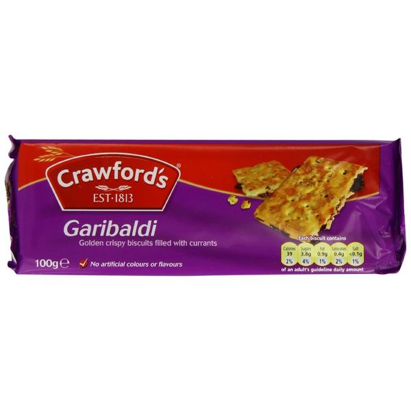 Crawford's Garibaldi Biscuits 100g (Pack of 24)