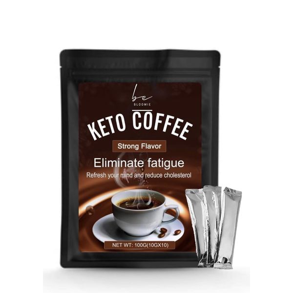 Bebloomie Keto Instant Coffee Natural Healthy Diet I Ketogenic Refuel Coffee with MCT