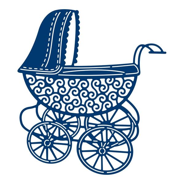 Tattered Lace Snuggles PRAM Die - from The Snuggles Collection