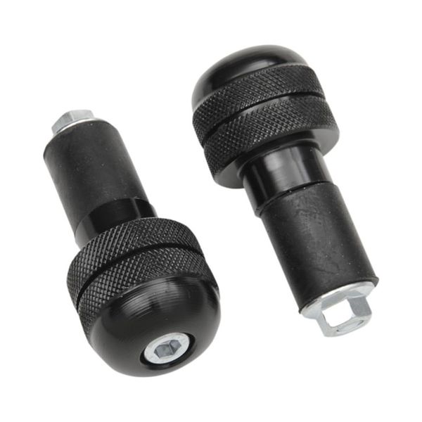 Anti-Vibration Motorcycle Bar End 7/8" Hollow Bars (Black)