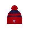 New Era NFL Logo NFL 2022 Sideline Sport Knitted Hat in Red Blue, One Size