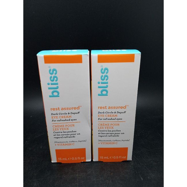 Bliss Rest Assured Dark Circle Reducing & Depuffing Eye Cream - 0.5 fl oz