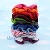 Set of 2 Large Solid Scrunchies - White