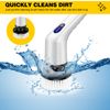 3 in 1 Electric Cleaning Brush Handheld Kitchen Cleaner Cordless Spin Scrubber
