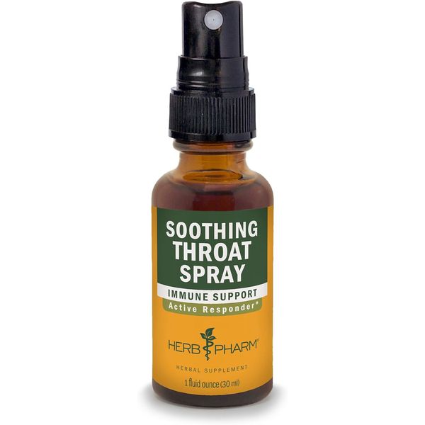 Herb Pharm Soothing Throat Spray,Immune Support,Active Responder,1 Fl Oz