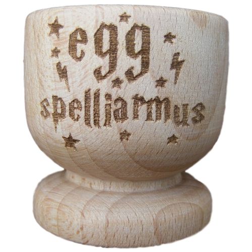 FastCraft HARRY POTTER INSPIRED WOODEN EGG CUP HOGWARTS WIZARD HOUSE WARMING PRESENT FAN BIRTHDAY GIFT IDEA EGGCUP (Set of 2)