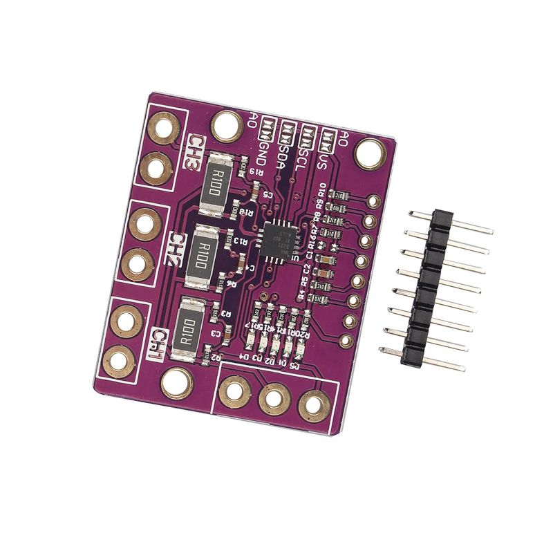 5Pcs CJMCU-3221 INA3221 Triple-way Low Side / High Side I2C Output Current Power Monitor Module main image 0