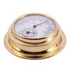 4-inch Dial Brass Case Thermometer Hygrometer -20°C ~ 50°C Wall Mounted