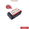 12 X NATARAJ Extra Dark 2B Pencils + Eraser + Sharpener Pack - Writing Pencils