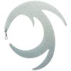 Dragon Wiggle streamer tails fly fishing predator 95mm (SILVER GHOST)