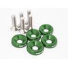 Vms License/Fender Washers/Bolt Set of 5 , green
