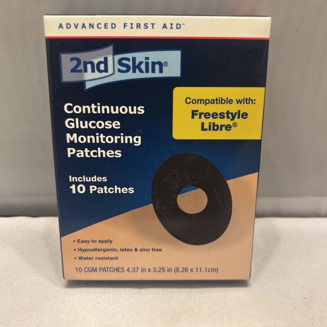 2nd Skin Glucose Monitoring Patches 4.37 in x 3.25 in 10 Patches