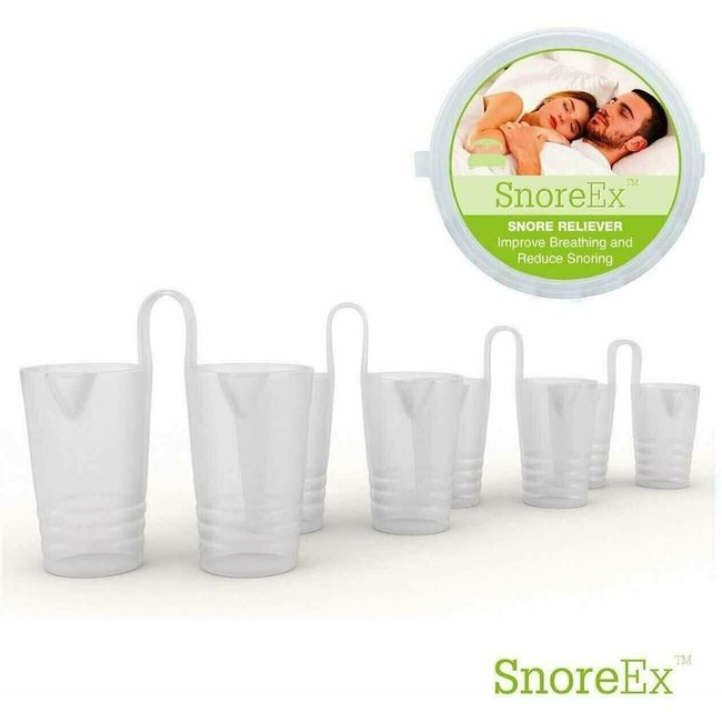 SnoreEx™ Anti Snoring Nose Vents Stop Snoring Instantly (Set of 4 Sizes)