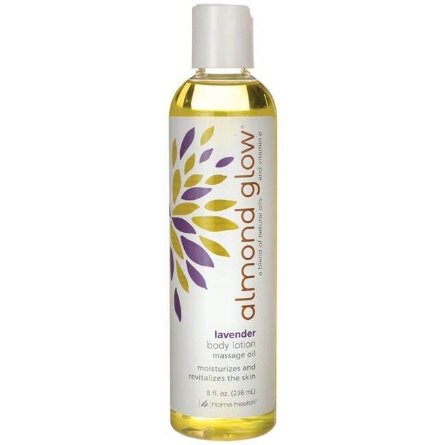 Home Health Almond Glow Body Lotion Massage Oil - Lavender 8 fl oz Liq