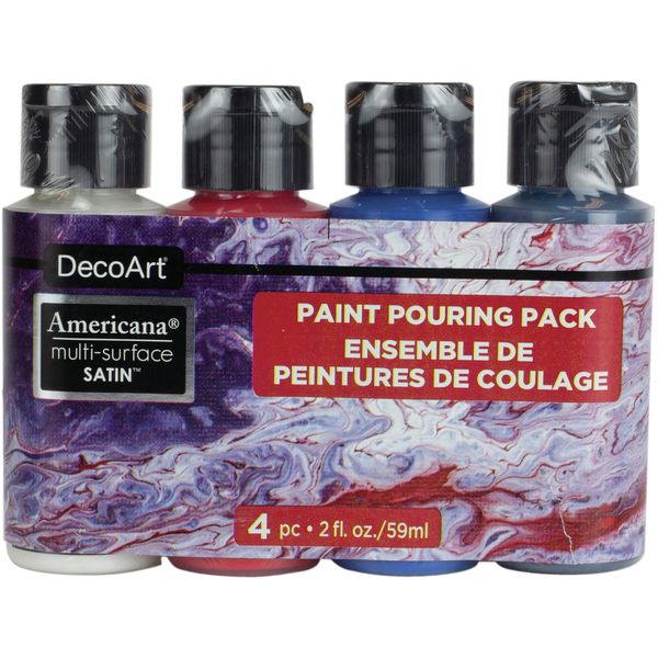 Deco Art Paint Pouring Pack Patriotic, One Size