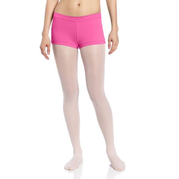 Capezio Women's Team Basic Boy Cut Low Rise Short, Hot Pink, Small
