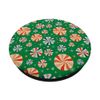 Retro Peppermint Christmas PopSockets Adhesive PopGrip