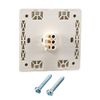 sourcing map Push to Exit Button Release NO/NC/COM Switch Panel Door Access Control System 86mmx86mm 36V 3A White