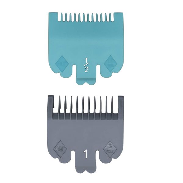 2 Pieces Professional Hair Clipper Guards, Hair Clipper Guide Combs Compatible with Most Wahl Full-Sized Standard Hair Clippers Blades(1.5mm, 3mm)