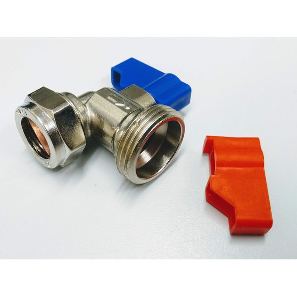 15 mm X ¾” Washing Machine Tap Connector Angle Valve