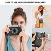 HIYQIN Mini EVO Camera Case, Protective Case for Fuji Instax Mini EVO, Black Case with Adjustable Shoulder Strap
