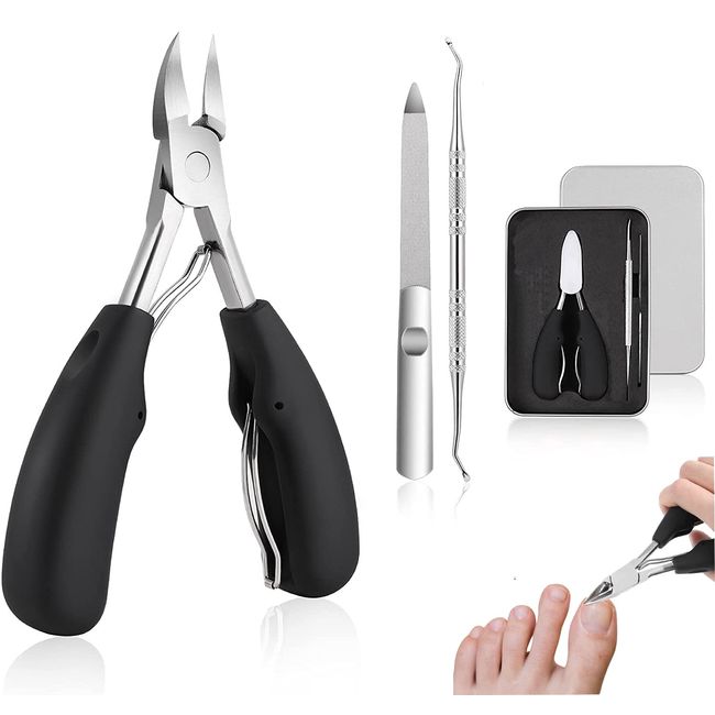 Toenail Clippers for Thick Ingrown Toe Nails Heavy Duty Precision