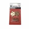 2 Surface Flush Mount Cabinet Door Butterfly Hinges POLISHED BRASS 1 5/16"