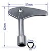 UKUSI 2PCS Inner Triangle Spanner Key, Stainless Steel Multi-Functional Utilities Key Elevator Emergency Lift Door Release Triangle Lock Keys