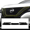 BOGAR TECH DESIGNS Middle Front Chrome Delete Overlay Compatible with Nissan Murano 2019-2024, Gloss Black