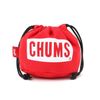 CHUMS LOGO DRAWSTRING TOOL CASE S RED F