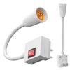 3Pcs Set  E26 E27 LED Light Bulb Lamp Holder Flexible Extension Adapter Socket