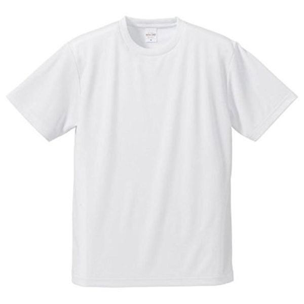 Daily Necessities Short Sleeve T-shirt, Related Products, UV Protection, Sweat Absorbent, Quick-drying, Dry T-shirt, CB5900, White, XL [Set of 5]