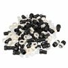 sourcing map 50pcs 5mm LED Lamp Holder Light Bulb Socket Plastic Chrome Plated for Light-emitting Diode Lighting