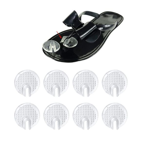 10PCS Men Women Silicone Gel Clear Sandal Thong Toe Protectors Pad Sandal Flip-Flop Toe Guards Cushions (B)