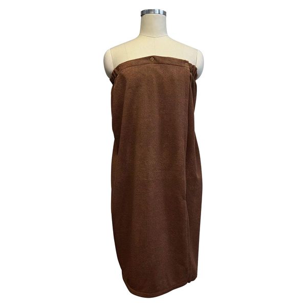 Esthetic Gown, Wear Bath Towel, Salon Gown, Wrap Towel, Wrap Towel, 1 Piece, Mocha, Microfiber, Button Closure, Commercial Use, Beauty Towel, Pool, Gown, Bathrobe, Nightgown, Adult Women, Pool Towel,